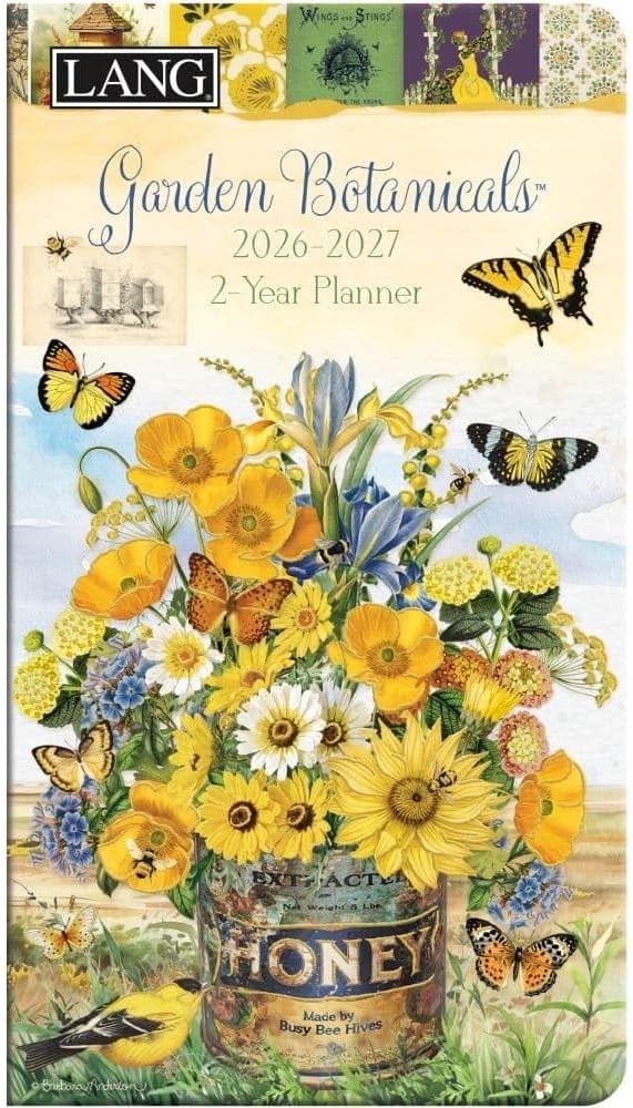 Lang Garden Botanicals 2026 2-Year Pocket Planner