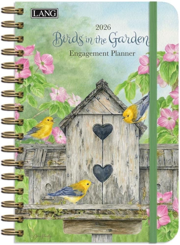 Lang Birds in the Garden 2026 Spiral Engagement Planner