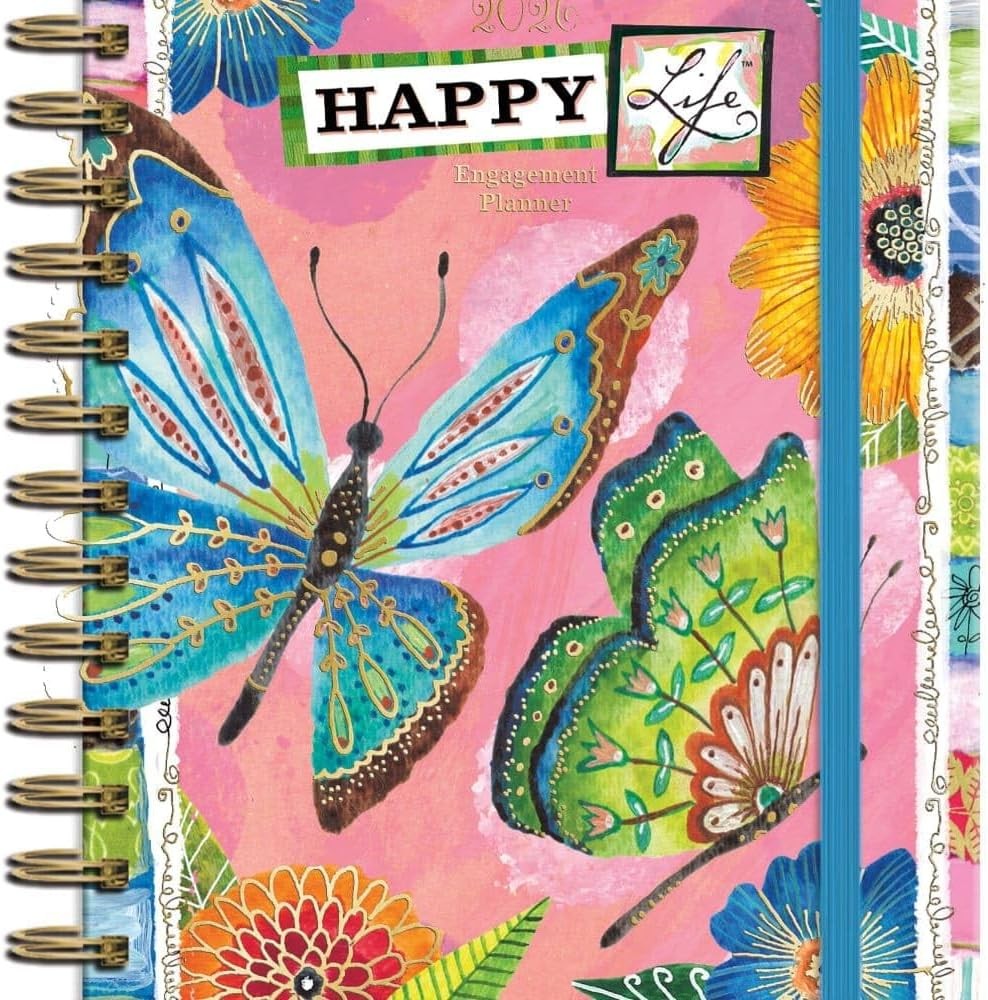 Lang Happy Life 2026 Spiral Engagement Planner