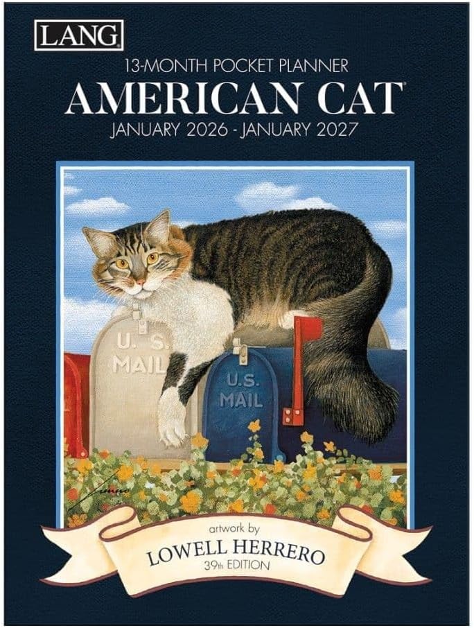 Lang American Cat 2026 Monthly Pocket Planner