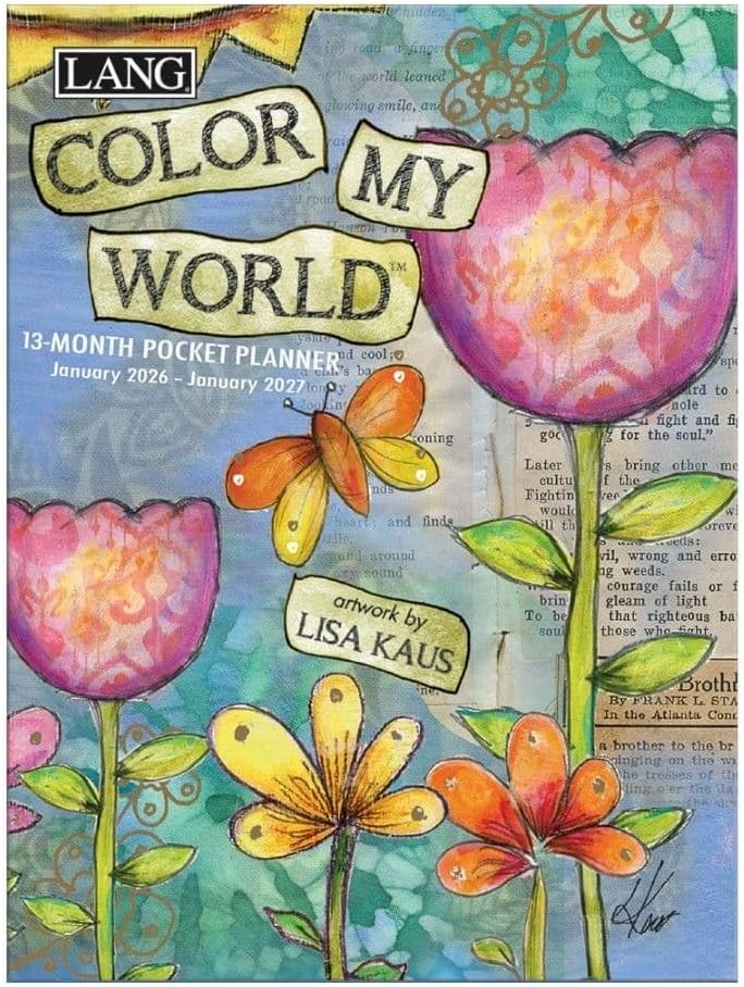 Lang Color My World 2026 Monthly Pocket Planner