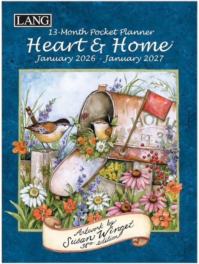 Lang Heart and Home 2026 Monthly Pocket Planner