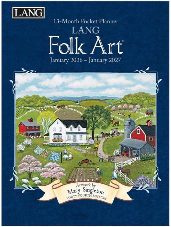 Lang Folk Art 2026 Monthly Pocket Planner