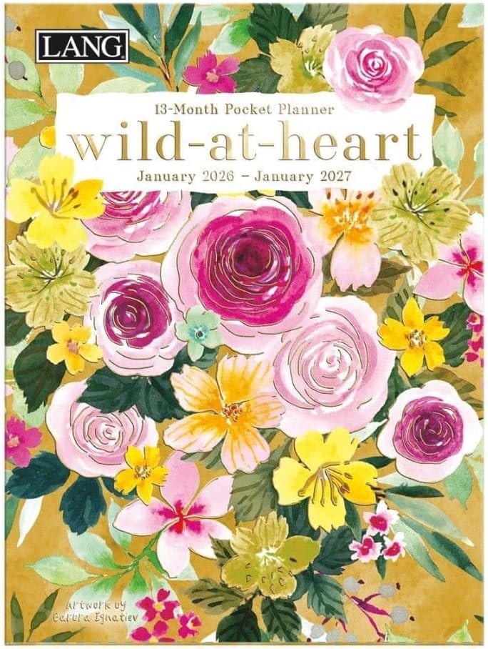 Lang Wild At Heart 2026 Monthly Pocket Planner