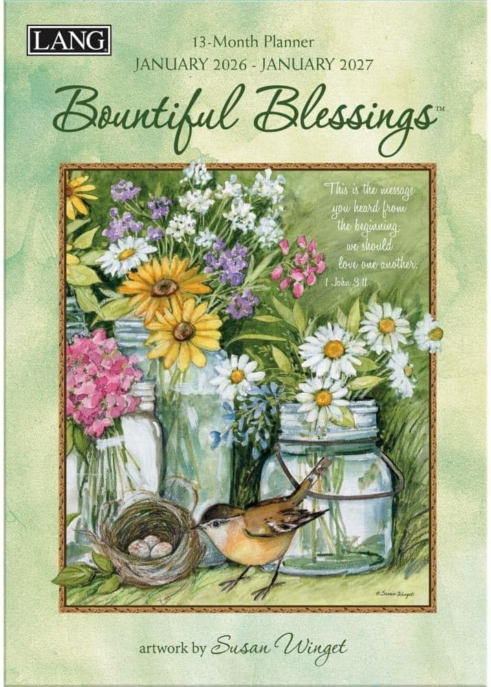 Lang Bountiful Blessings 2026 Monthly Planner