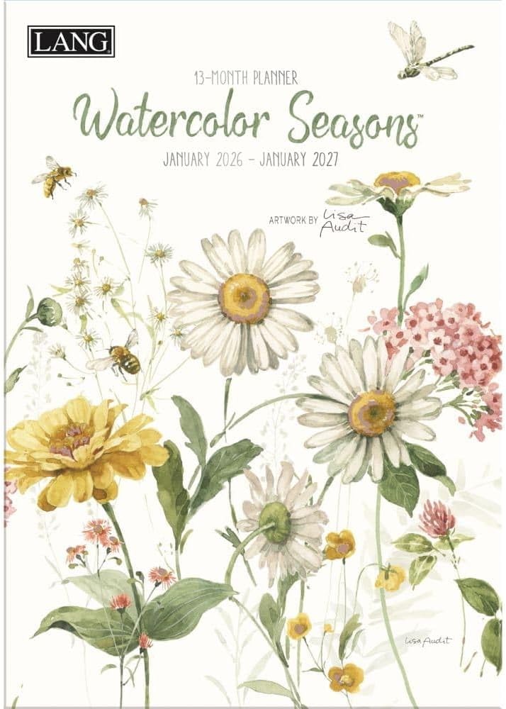 Lang Watercolor Seasons 2026 Monthly Planner