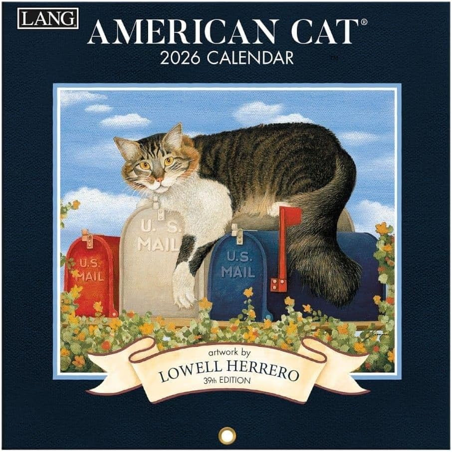Lang American Cat 2026 Mini Wall Calendar