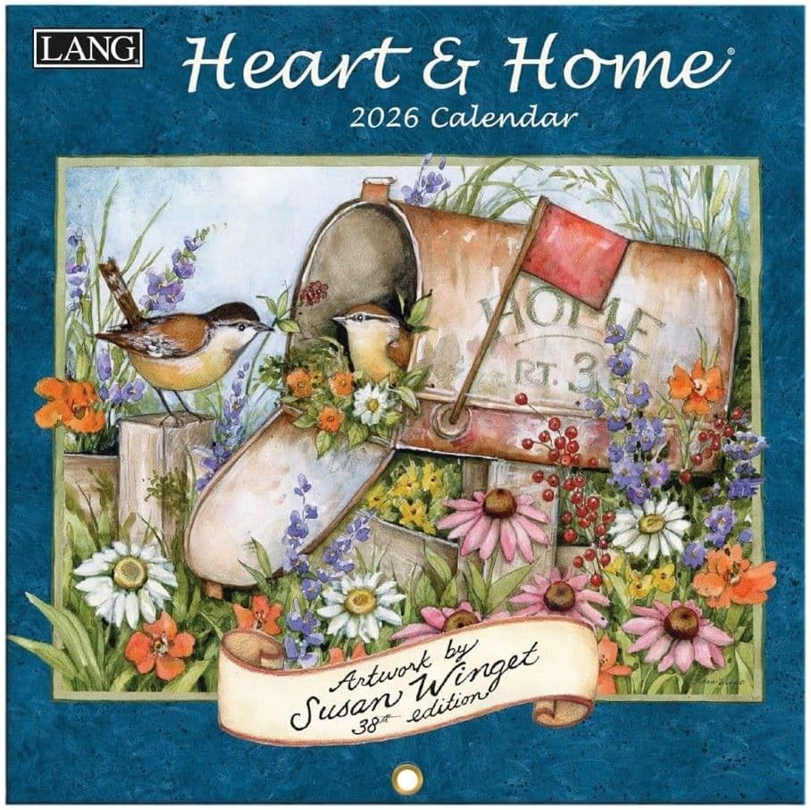 Lang Heart and Home 2026 Mini Wall Calendar