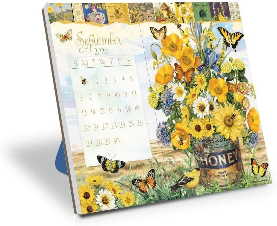 Lang Garden Botanicals Postcard 2026 Desk Calendar