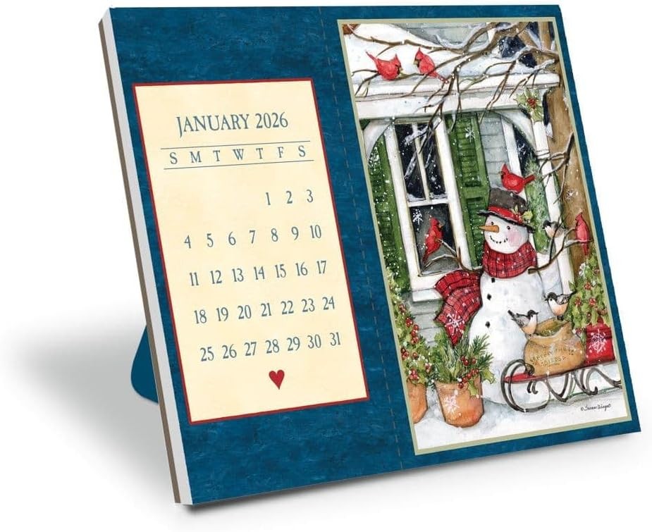 Lang Heart and Home Postcard 2026 Desk Calendar