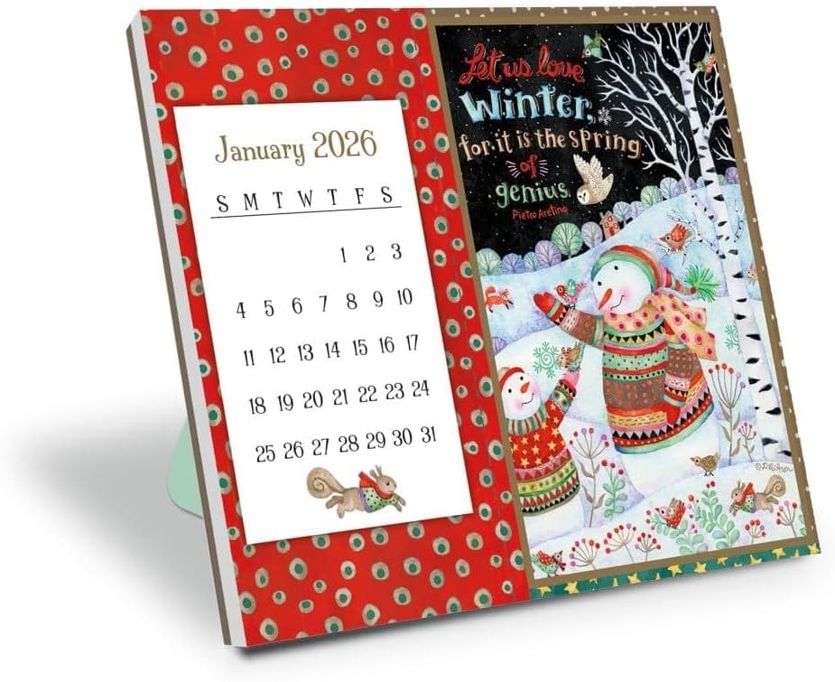 Lang Simple Inspirations Postcard 2026 Desk Calendar