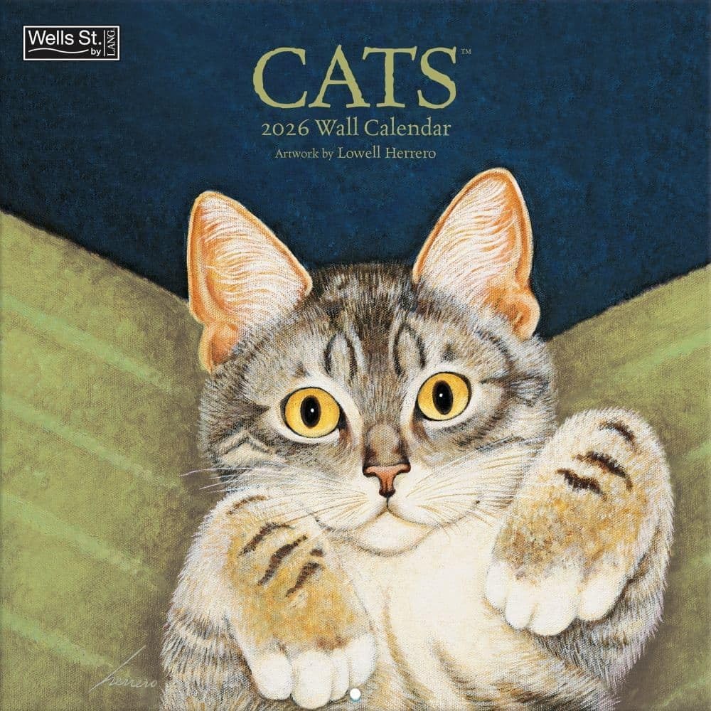WSBL Cats 2026 12X12 Wall Calendar