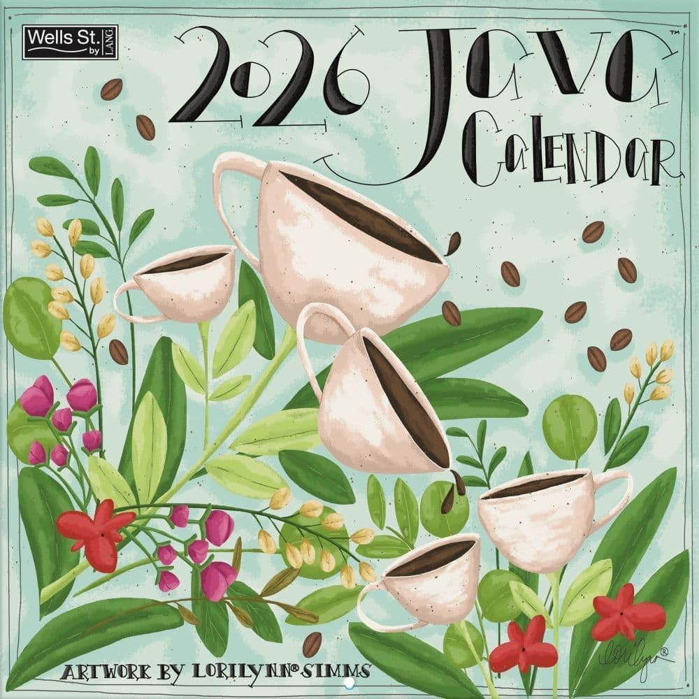 WSBL Java 2026 12X12 Wall Calendar