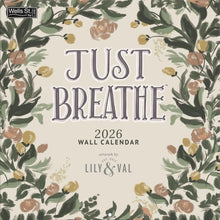 Load image into Gallery viewer, WSBL Just Breathe 2026 12X12 Wall Calendar
