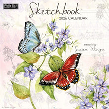 Load image into Gallery viewer, WSBL Sketchbook 2026 12X12 Wall Calendar
