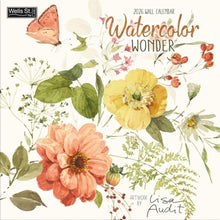 Load image into Gallery viewer, WSBL Watercolor Wonder 2026 12X12 Wall Calendar
