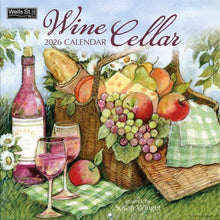 Load image into Gallery viewer, WSBL Wine Cellar 2026 12X12 Wall Calendar
