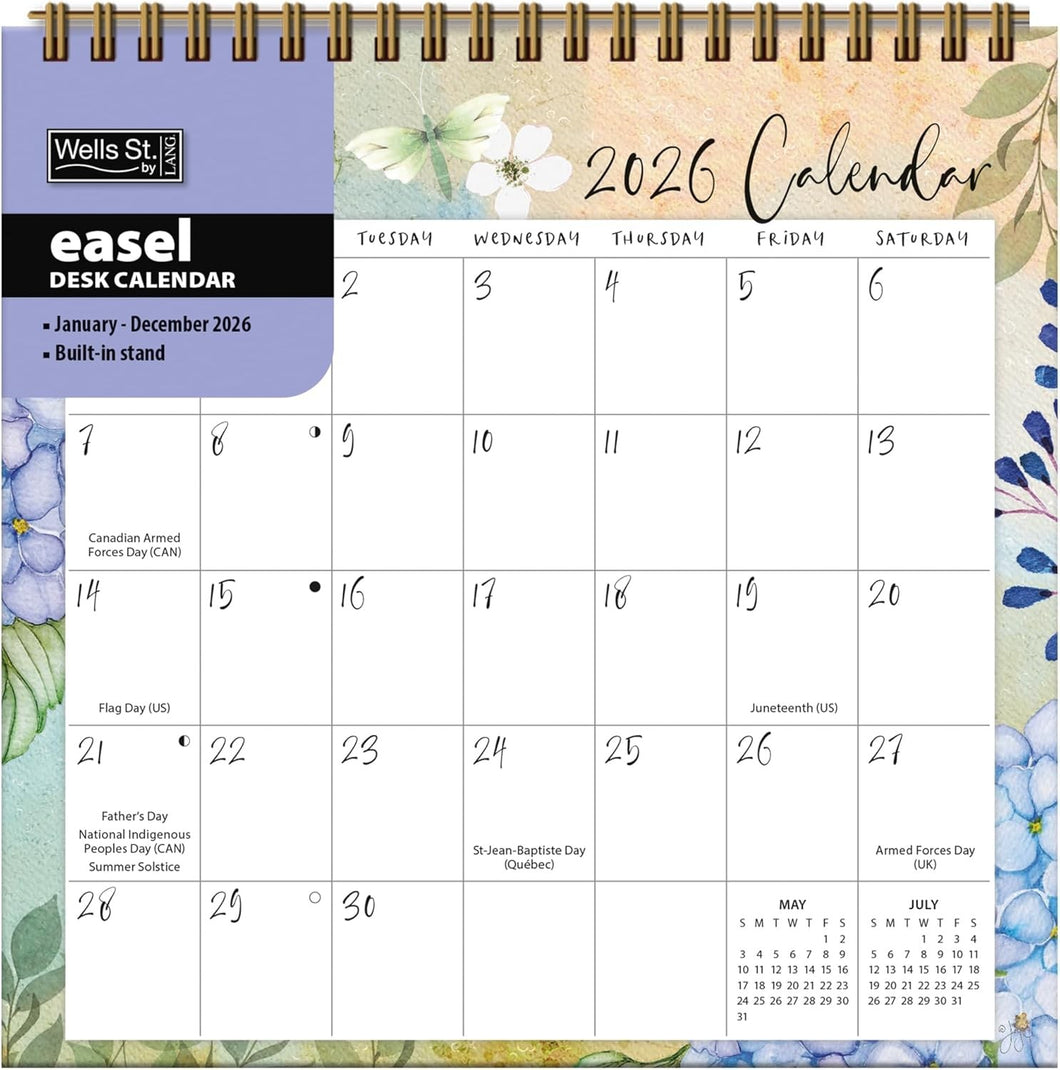 WSBL Country Pleasures 2026 Easel Desk Calendar
