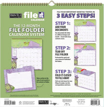Load image into Gallery viewer, WSBL Butterflies 2026 File-It Calendar
