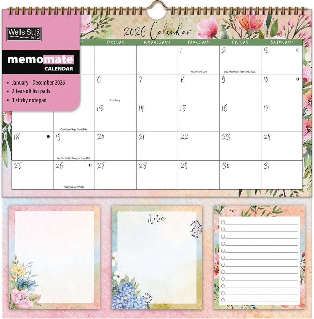 WSBL Country Pleasures 2026 Memomate Spiral Calendar