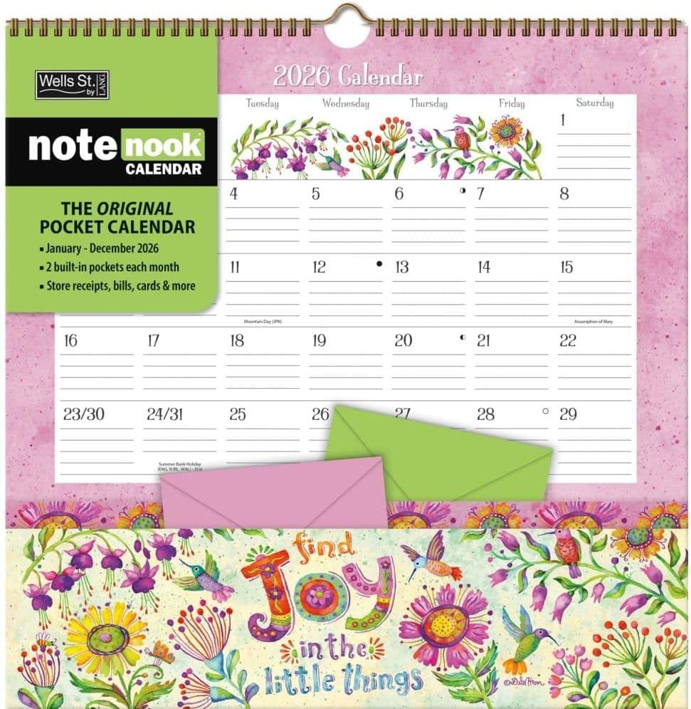 WSBL Simple Inspirations™ 2026 Note Nook™ Calendar