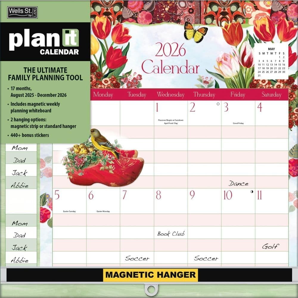 WSBL Botanical Gardens 2026 Plan-It Plus Calendar