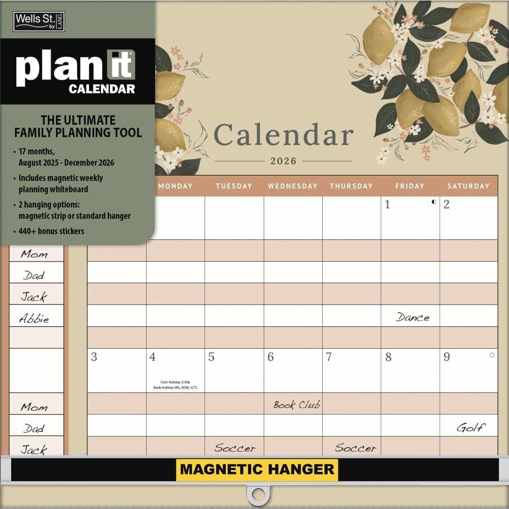WSBL Just Breathe 2026 Plan-It Plus Calendar