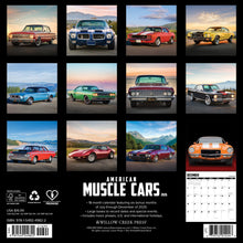 Load image into Gallery viewer, Willow Creek American Muscle Cars 2026 12&quot; x 12&quot; Wall Calendar
