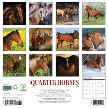 Load image into Gallery viewer, Willow Creek American Quarter Horses 2026 12&quot; x 12&quot; Wall Calendar
