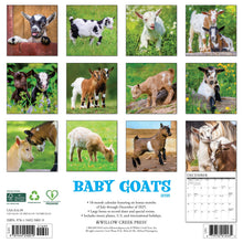 Load image into Gallery viewer, Willow Creek Baby Goats 2026 12&quot; x 12&quot; Wall Calendar
