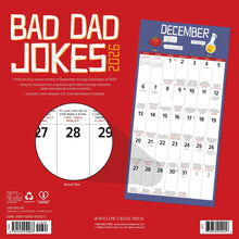 Load image into Gallery viewer, Willow Creek Bad Dad Jokes 2026 12&quot; x 12&quot; Wall Calendar
