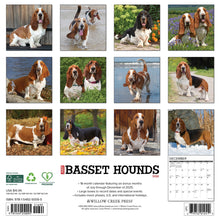Load image into Gallery viewer, Willow Creek Basset Hounds 2026 12&quot; x 12&quot; Wall Calendar
