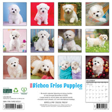 Load image into Gallery viewer, Willow Creek Bichon Frise Puppies 2026 12&quot; x 12&quot; Wall Calendar
