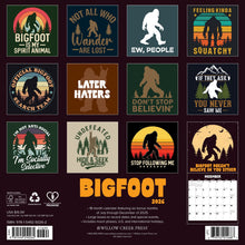Load image into Gallery viewer, Willow Creek Bigfoot 2026 12&quot; x 12&quot; Wall Calendar
