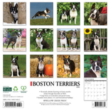 Load image into Gallery viewer, Willow Creek Boston Terriers 2026 12&quot; x 12&quot; Wall Calendar
