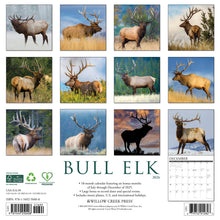Load image into Gallery viewer, Willow Creek Bull Elk 2026 12&quot; x 12&quot; Wall Calendar
