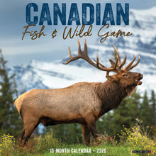 Load image into Gallery viewer, Willow Creek Canadian Fish &amp; Wild Game 2026 12&quot; x 12&quot; Wall Calendar
