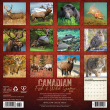 Load image into Gallery viewer, Willow Creek Canadian Fish &amp; Wild Game 2026 12&quot; x 12&quot; Wall Calendar
