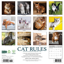 Load image into Gallery viewer, Willow Creek Cat Rules 2026 12&quot; x 12&quot; Wall Calendar

