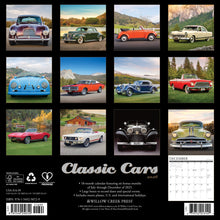 Load image into Gallery viewer, Willow Creek Classic Cars 2026 12&quot; x 12&quot; Wall Calendar
