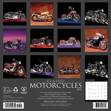 Load image into Gallery viewer, Willow Creek Classic Motorcycles 2026 12&quot; x 12&quot; Wall Calendar

