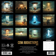 Load image into Gallery viewer, Willow Creek Cow Abductions 2026 12&quot; x 12&quot; Wall Calendar
