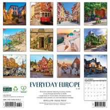 Load image into Gallery viewer, Willow Creek Everyday Europe 2026 12&quot; x 12&quot; Wall Calendar

