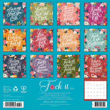 Load image into Gallery viewer, Willow Creek F*CK IT Floral 2026 12&quot; x 12&quot; Wall Calendar
