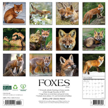 Load image into Gallery viewer, Willow Creek Foxes 2026 12&quot; x 12&quot; Wall Calendar
