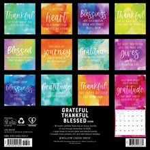 Load image into Gallery viewer, Willow Creek Grateful, Thankful, Blessed 2026 12&quot; x 12&quot; Wall Calendar
