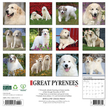 Load image into Gallery viewer, Willow Creek Great Pyrenees 2026 12&quot; x 12&quot; Wall Calendar
