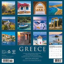 Load image into Gallery viewer, Willow Creek Greece 2026 12&quot; x 12&quot; Wall Calendar
