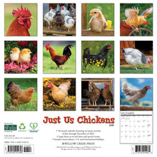 Load image into Gallery viewer, Willow Creek Just Us Chickens 2026 12&quot; x 12&quot; Wall Calendar
