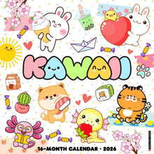 Load image into Gallery viewer, Willow Creek Kawaii 2026 12&quot; x 12&quot; Wall Calendar
